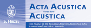 Acta Acustica united with Acustica: Τεύχος 3 / Τόμος 104, Μάρτιος/Απρίλιος 2018